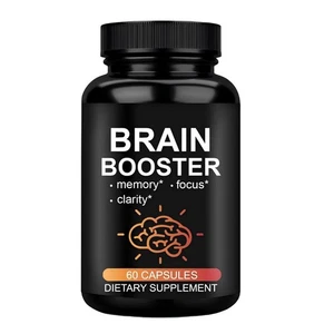 Brain Supplements for Memory and Focus – Nootropic Brain Booster w/ Ginkgo 60ct - Picture 1 of 8