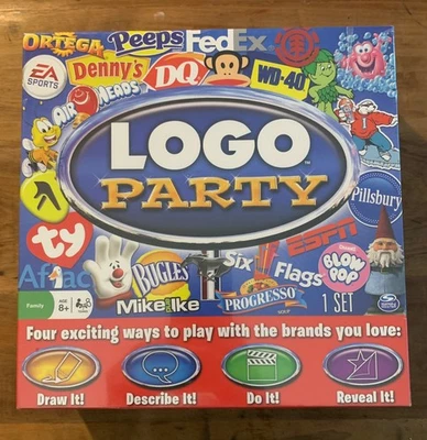 Logo Party Board Game by Spinmaster New & Sealed - Image 1 of 4