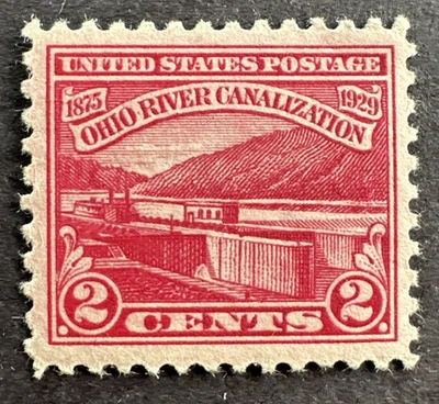 US 1929 Scott # 681 Mint Stamp MNH Ohio River Canalization - Image 1 of 2