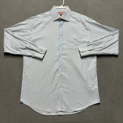 Camisa Thomas Rosa Para Hombres 17-36.5 Azul Rayas Viajero Clásica Algodón Vestido Camisa Foto 1 de 4