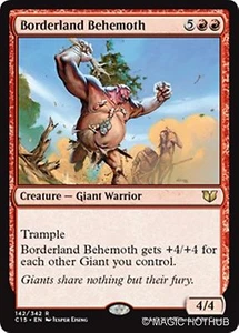 MTG - BORDERLAND BEHEMOTH - Commander 2015 (R) - Picture 1 of 1