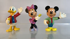 Vintage Fisher Price Mickey Mouse & Friends PVC Figure Lot Minnie Donald School