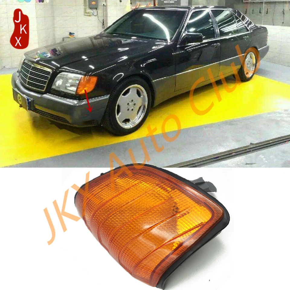 Lámpara de estacionamiento con luz de esquina ámbar lado derecho para Mercedes Benz clase S W140 1993~98 j Foto 1 de 4