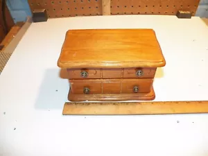Vintage 2-Tier Wood Jewelry Box - Picture 1 of 9