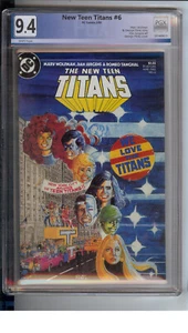 New Teen Titans V2 #6 PGX 9.4 "George Perez art " We Love the Titans cover " - Picture 1 of 2