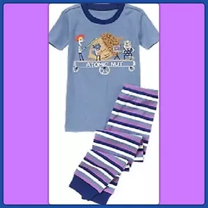 NWT Boys 7 Gymboree GYMMIES sleepwear Pajamas Top+Long Pants "ATOMIC NUT" COTTON - Picture 1 of 1