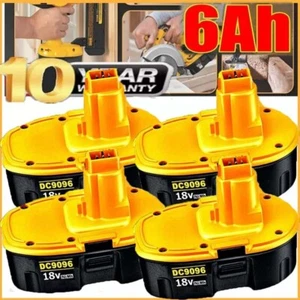 18V Replacement For Dewalt 18 VOLT DC9096 DC9098 NiMH Battery NEW 6.0Ah DW9096 - Picture 1 of 15