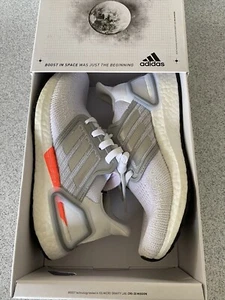 NEW Adidas Ultraboost 20 Women's NASA Silver/White Boost Sneakers Sz 5.5 FX7992 - Picture 1 of 12