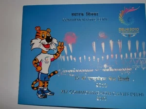INDIA - ONE COIN UNC. " XIX COMMONWEALTH GAMES DELHI " - 2010 - RUPEES - 2/- - Picture 1 of 10
