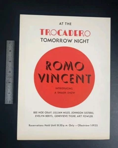 30s Hollywood The Trocadero Romo Vincent Bee Hoe Gray Art Fowler Lillian Miles - Picture 1 of 3