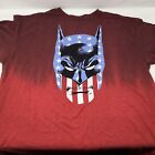 DC Comics Batman USA Flag Pattern Size Extra Large Red White And Blue