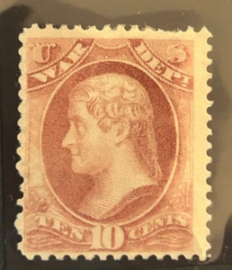 Scott# O88 War Jefferson 1873 M-H izquierda perfs faltan - Imagen 1 de 2