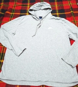 Nike Grey Hoodie Training Long Sleeve Shirt Embroidered Sz XL - Picture 1 of 5