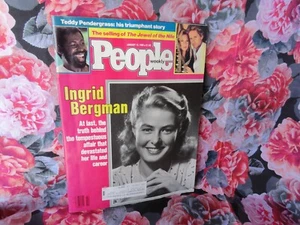 People Magazine Jan 13 1986 Ingrid Bergman Cover - Teddy Pendergrass NICE - Picture 1 of 6