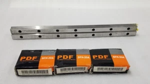 2-Pcs New For PDF Linear Guide with 3-Pcs slider Motion DFH-20A - Picture 1 of 3