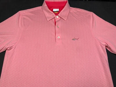 Polo de golf Greg Norman para hombre pulóver tejido manga corta azul marino camisa a rayas grande L Foto 1 de 4
