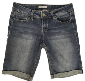 Pantalones Cortos de Jean YMI Juniors Lavado Medio 5 Bolsillos Tiro Bajo Azul Denim Talla 9 - Imagen 1 de 10