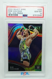 2022 Select WWE Tie Dye Prizm #235 Rob Van Dam 20/25 RINGSIDE PSA 10 COLOR MATCH - Picture 1 of 2