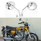 Chrome Motorcycle Rearview Side Mirrors for 1968-1973  Honda CB350 CB 350 350F