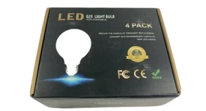 LED G25 Light Bulb Non Dimmable E26 5000K 5W AC85-265V 4 Pack #H4B - Picture 1 of 4