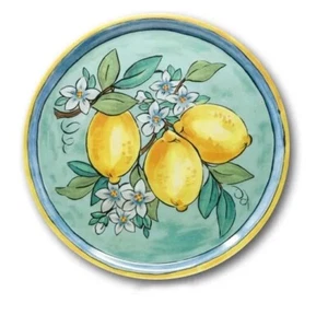 Set 6 Piatti da Tavola Pizza in Porcellana Napoli Lemon 33 cm - Imagen 1 de 1