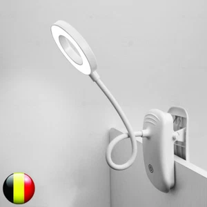 LED Klemmleuchte Leselampe Clip Bürolampe Bettlicht flexibel schwenkbar weiß - Bild 1 von 9