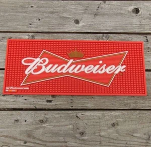 Bandeja de goteo Budweiser Lager cerveza barra de goma grande corredor 21-1/2" x 8-5/8" 55x22 cm - Imagen 1 de 3