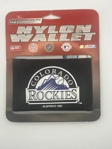 MLB Colorado Rockies bedruckte dreifach faltbare Nylon-Geldbörse von Rico Industries NEU - Bild 1 von 2