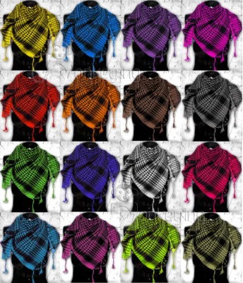 Para hombres Mujeres Militar Árabe Táctica Ejército del Desierto Shemagh KeffIyeh Bufanda Envoltura para el Cuello - Imagen 1 de 4