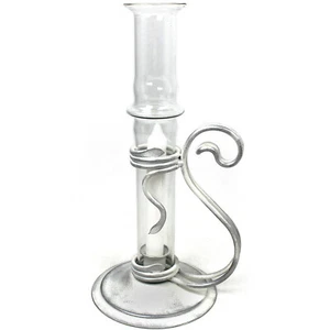 Candelabro macizo - candelabro candelabro luz - lámpara para una vela  - Imagen 1 de 5