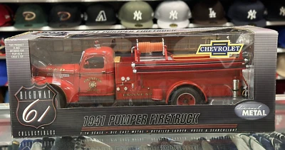 Chevrolet Pumper Firetruck Red | Highway 61 1/16 | Diecast Model Truck  - Image 1 of 4