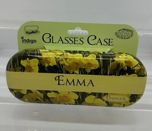 New Women’s Daffodils Glasses Case & Personal Name ‘Emma’ (Cannot Customise) - Picture 1 of 6