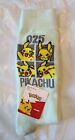 Pokemon Crew Socks Pikachu 025 1 Pair Shoe Size 6 1/2-12