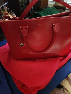 Bolso de Mano Ralph Lauren Mujer Grande Rojo Foto 1 de 4