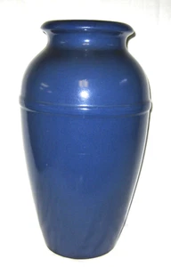 Jarrón Robinson Ransbottom 1930 Ohio cerámica azul 294/18"t. - Imagen 1 de 7