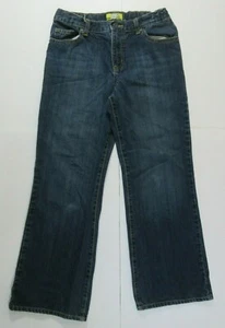 Old Navy Boys Distressed Whisker Faded Adjustable Waist Blue Jeans 14 Husky - Picture 1 of 8