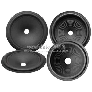 2 Stück 8" Zoll Lautsprecher Kegel Papierbecken Bassdrum Papier Gummirand 25,5 mm Kern - Bild 1 von 10