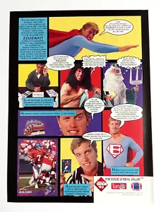 1993 Collectors Edge Football Card John Elway Broncos Magazine Cut Print Ad - Picture 1 of 3