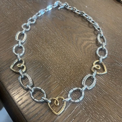 Brighton Two Tone Fresno Heart Toggle Necklace **RETIRED** - Image 1 of 4