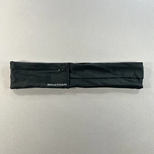 Cinturón de Correr Nathan Zipster Lite Unisex Grande Negro Elastizado Cintura Paquete - Imagen 1 de 5