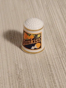 Dedal publicitario de porcelana fina Sunkist 1980 - Imagen 1 de 5