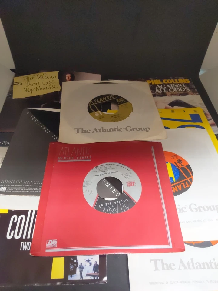 Phil Collins/ Genesis Lot of 13 - 45s Some Picture Sleeves - Imagem 1 de 4