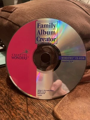 Family Album Creator Version 2.0 PC CD-ROM Creative Wonders 1996 Windows 95/3.1 - Image 1 of 3