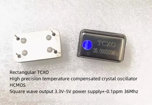 Rectangle High-precision 0.1ppm 3.3V-5V HCMOS DIP14 TCXO Crystal 36MHZ 36.000M - Picture 1 of 5