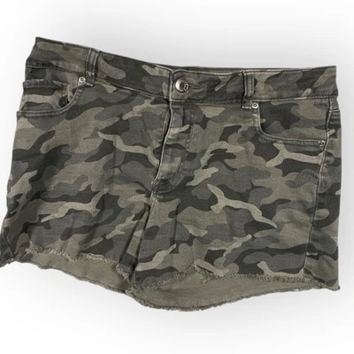 Pantalones cortos de mezclilla para mujer Maurice de tiro alto camuflados talla 14 Grunge Duck Foto 1 de 4