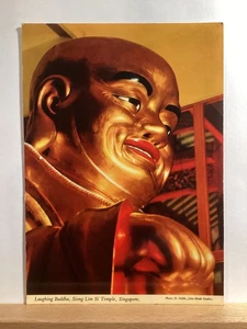 Buddha che ride, Tempio di Siong Lim Si: Singapore - Cartolina d'epoca - Foto 1 di 3