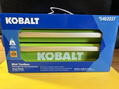 Kobalt Mini 2 Drawer Steel Tool Box GREEN   (5462037) 25th Anniversary RARE HTF - Image 1 of 4