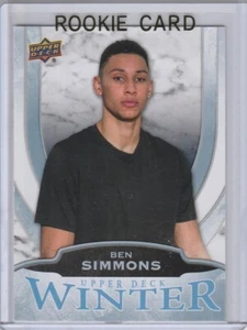 Tarjeta de novato Ben Simmons Upper Deck invierno 76ERS ROOKIE Philadelphia baloncesto radiocontrol - Imagen 1 de 2