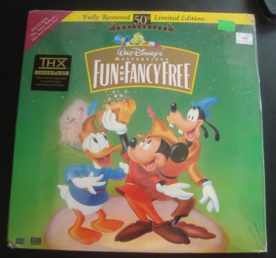FUN AND FANCY FREE Laserdisc NEW 50TH ANNIVERSARY WALT DISNEY Mickey Mouse Foto 1 de 2