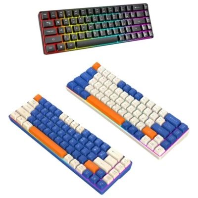 Quiet Mechanical Gaming Keyboard 60Percent Wire Keyboard - Image 1 of 4